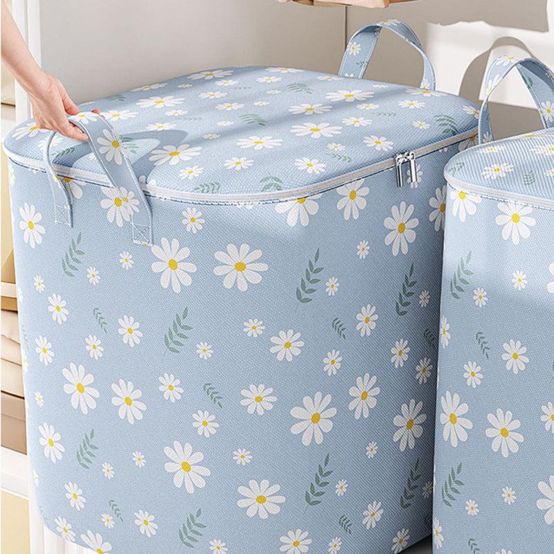 Non-woven storage bag blue daisy