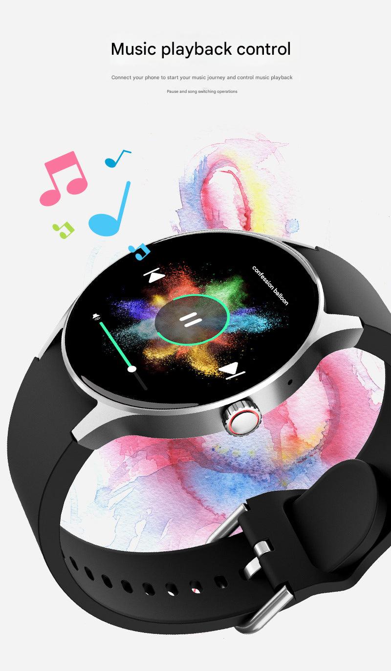 Smartwatch in pink and blue colors