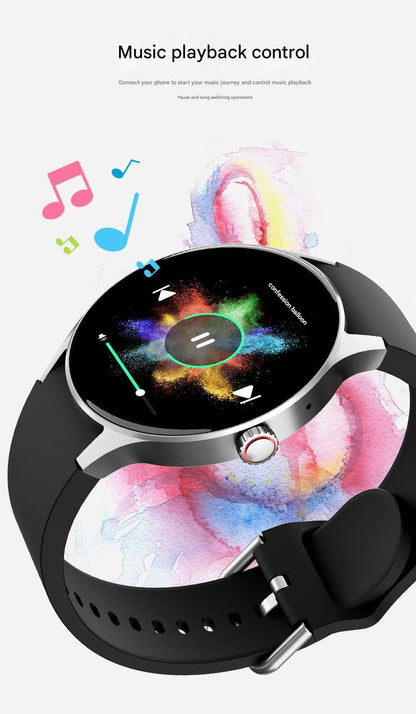 Smartwatch in pink and blue colors