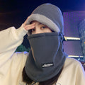 Thin Face Mask Hat Dark Gray