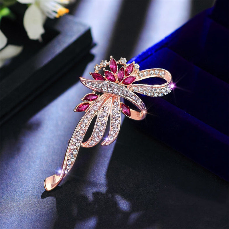 vintage floral pin for women