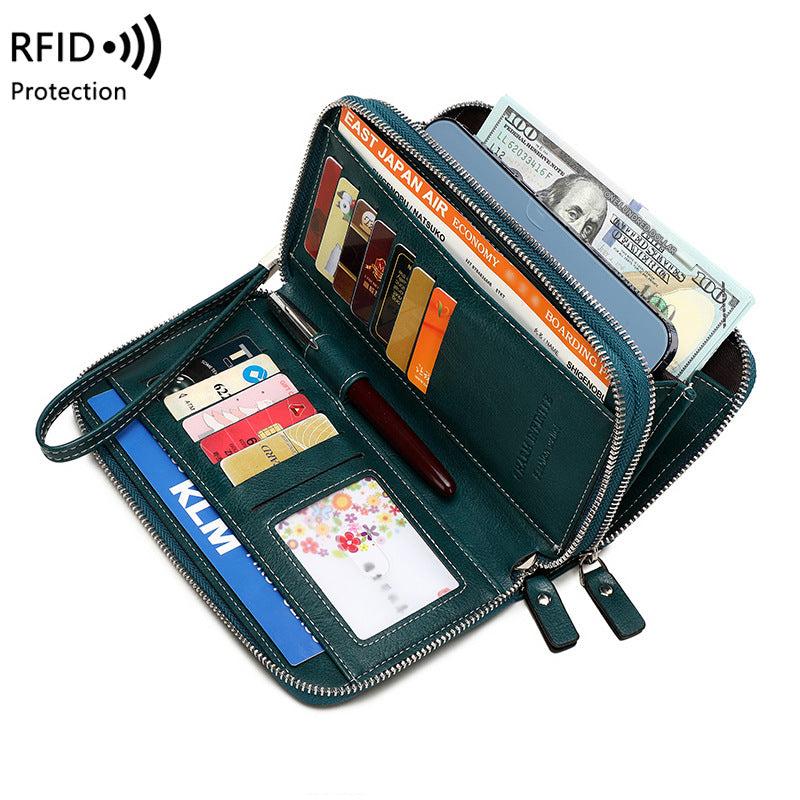 Women's wallet double zip design