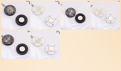 Invisible button for coats and bags