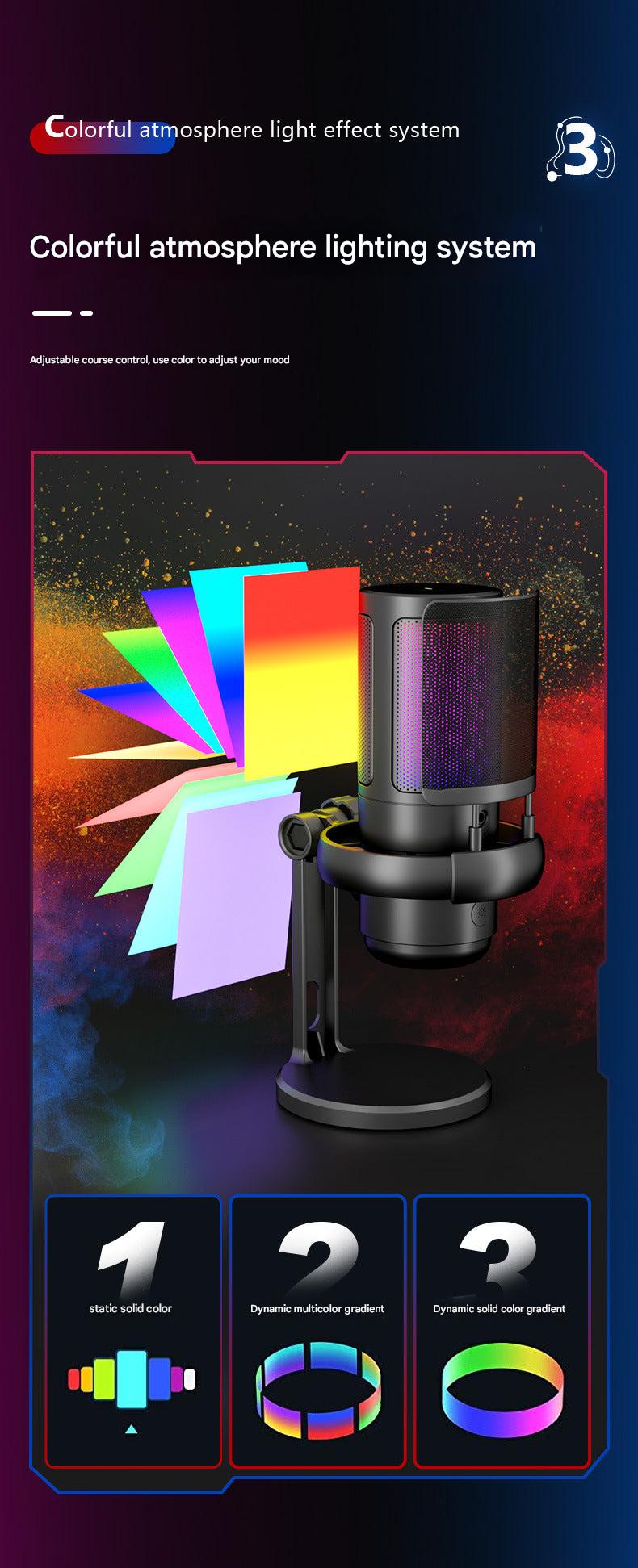 RGB USB Microphone for Streaming