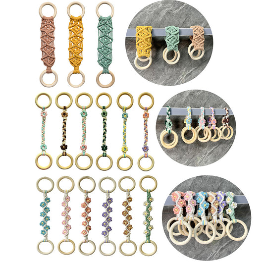 Handcrafted Daisy Cotton Rope Wall Decor Image 1