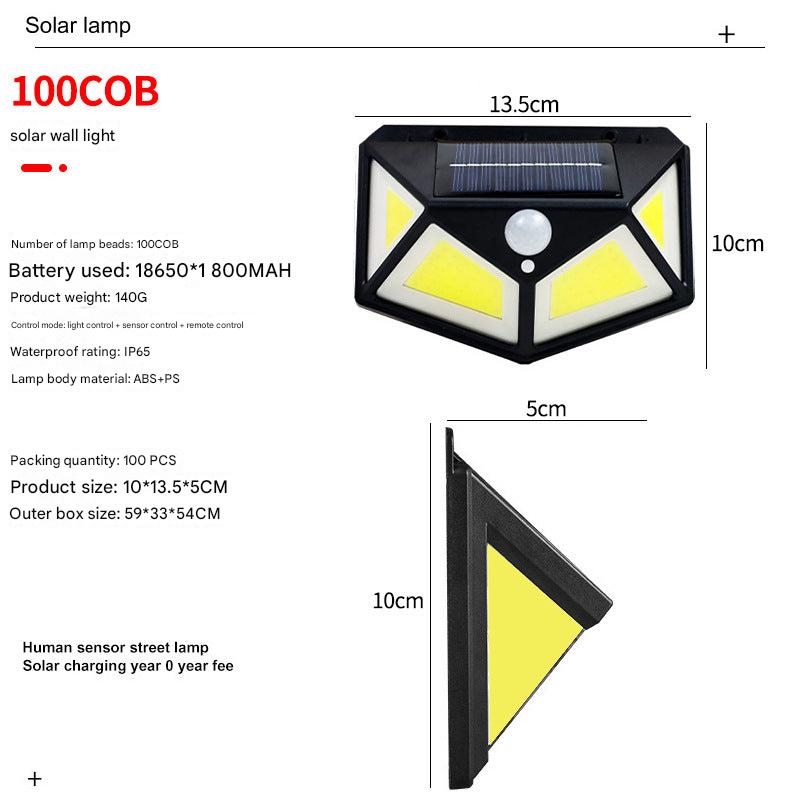 LED Solar Motion Sensor Light in Outdoor Setting