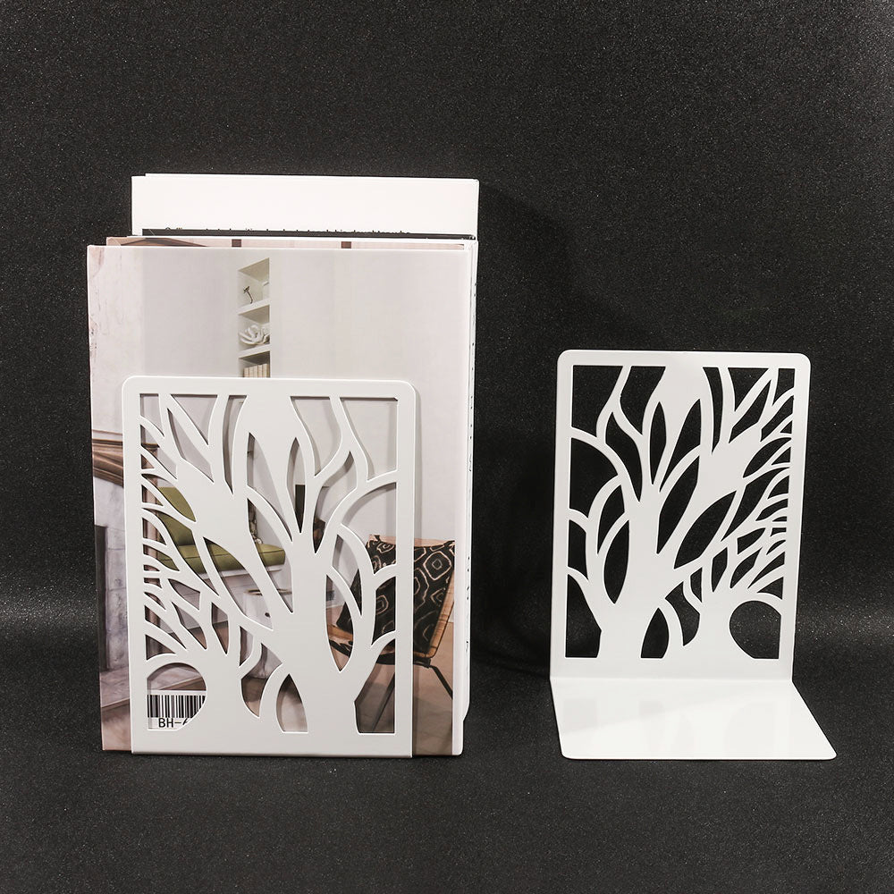 Organized bookshelf with bookends image 7
