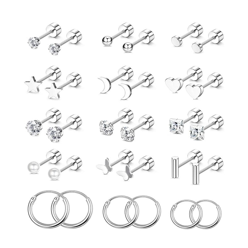 Stainless Steel Heart Earrings