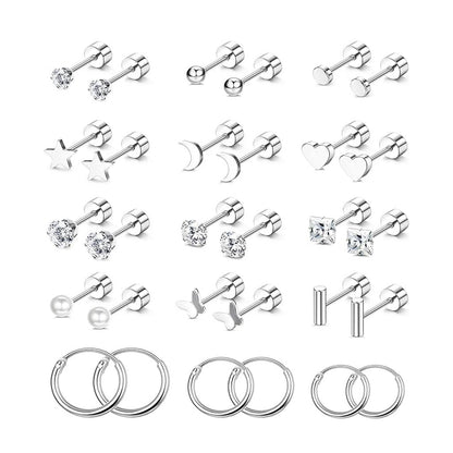 Stainless Steel Heart Earrings