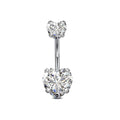 Heart-Shaped Double White Zircon