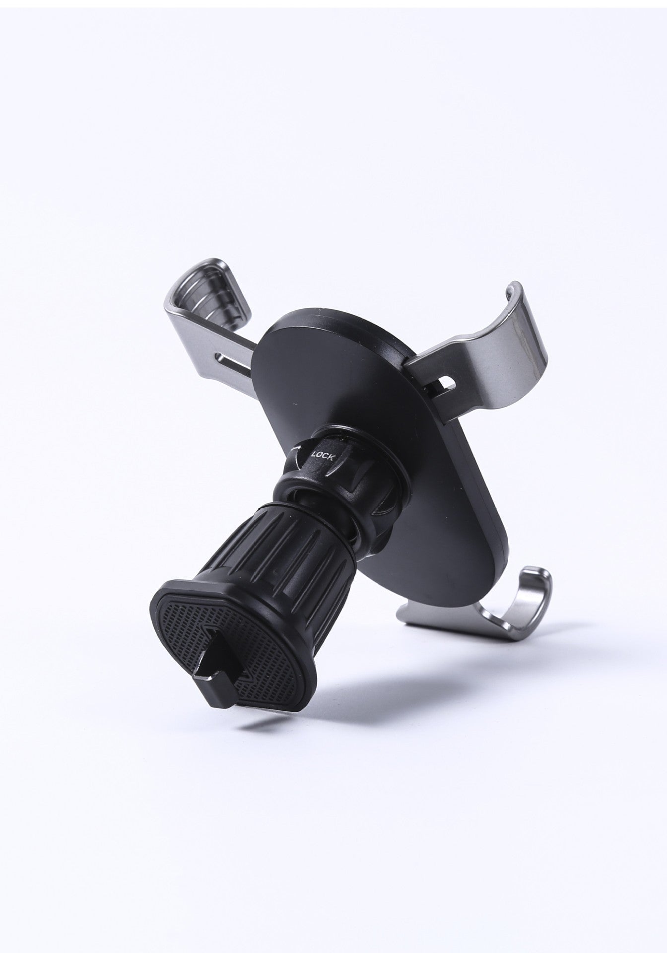 Universal car phone mount installed in car air vent