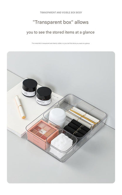 Durable transparent organizer ideal for decluttering