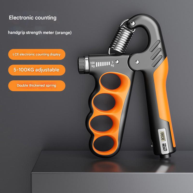 Electronic Grip Strengthener Fitness Setup
