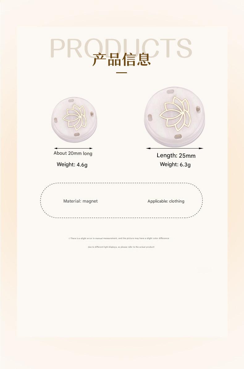 Strong magnetic button for accessories