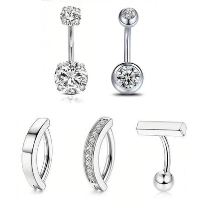 Geometric styled navel rings - image 4
