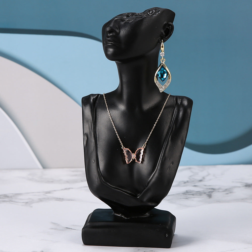resin mannequin display stand with polygons