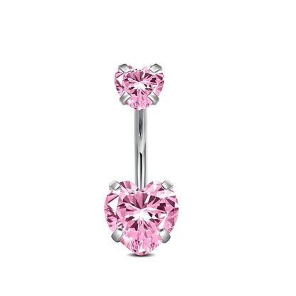 Gifting ready heart navel ring in packaging