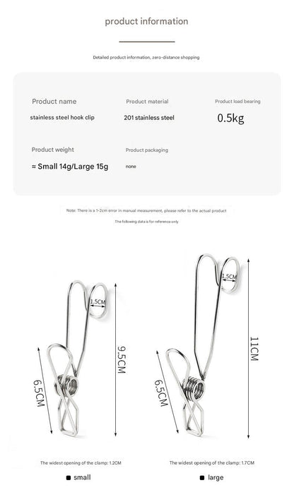 stainless steel bathroom hooks image