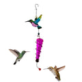 Blue Hummingbird Feeder