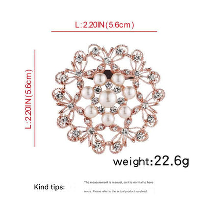 close-up of pearl brooch image 3