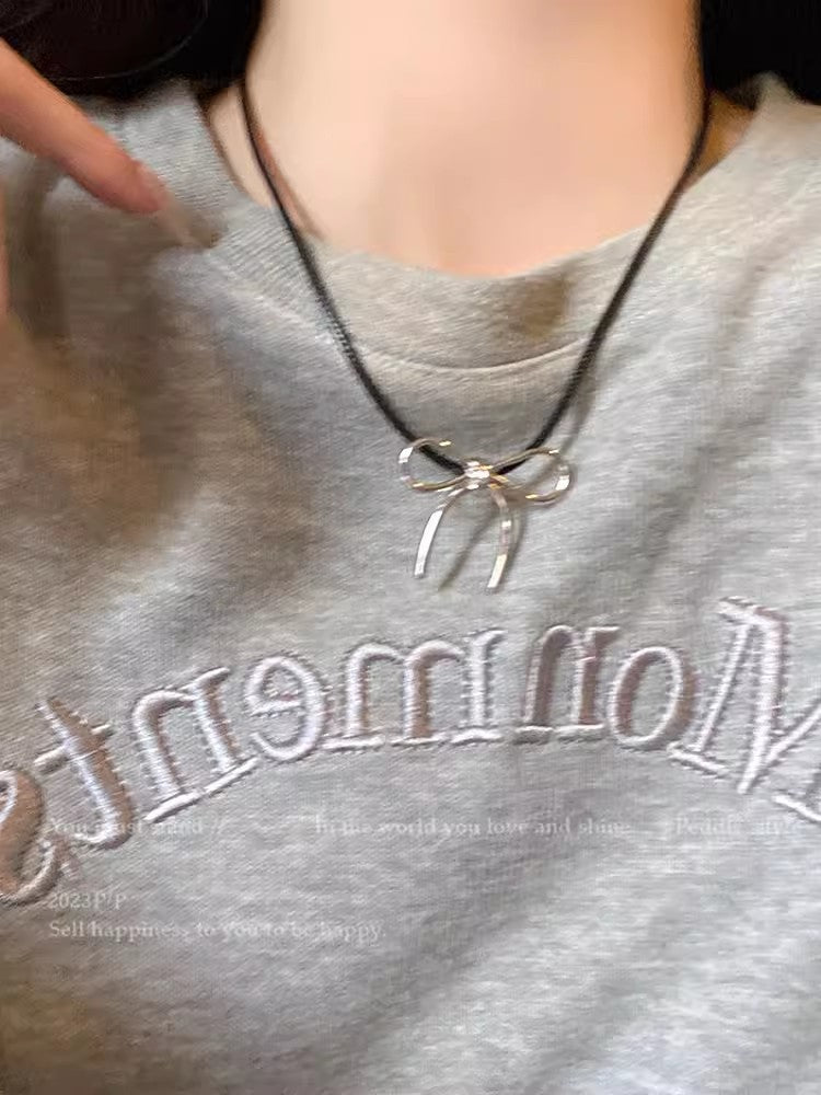 Chic Bowknot Sweater Necklace image 5