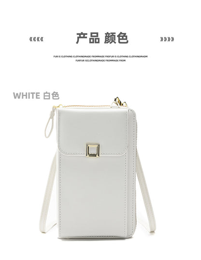 Zipper closure women's handbag