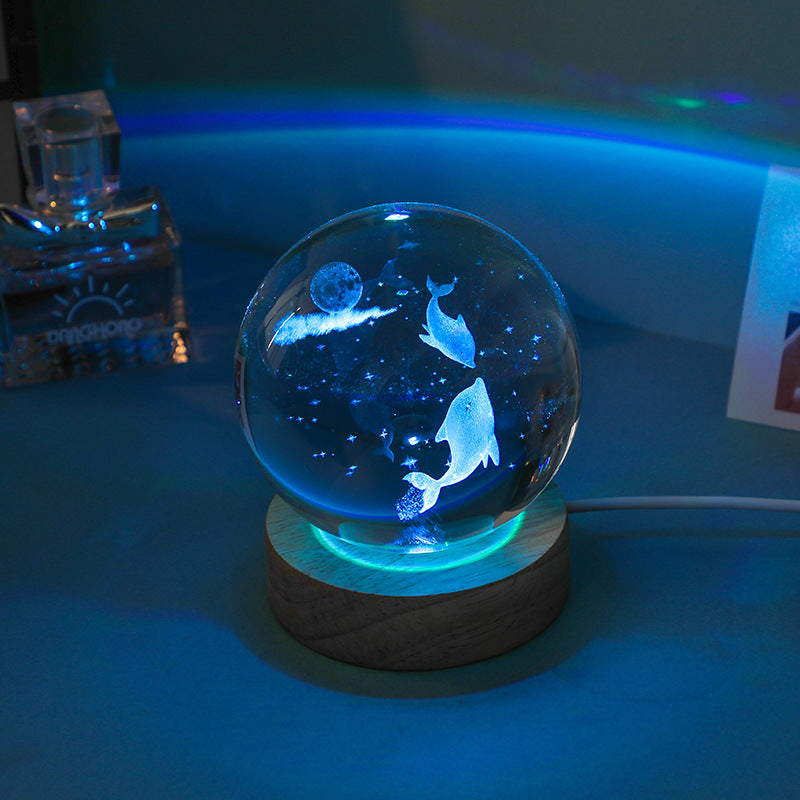 Lifestyle shot of crystal ball night light image 10