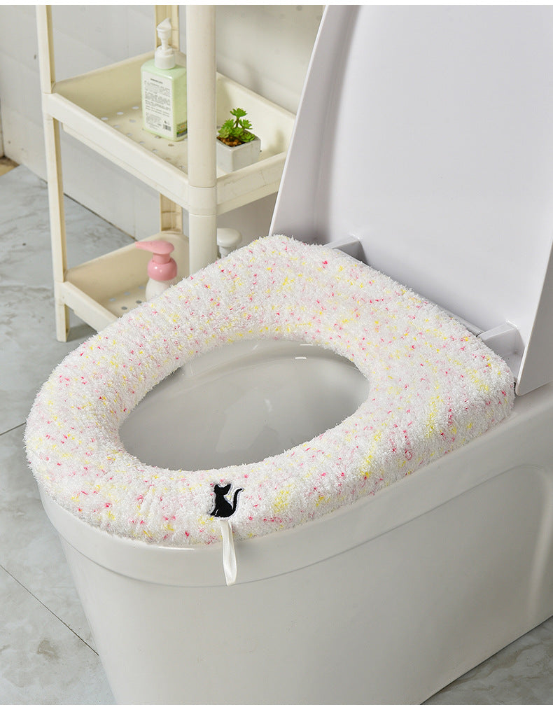 Black little monster toilet seat cover