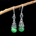 Layered Leaf Dangle (Green)