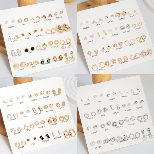 Stunning Pearl Earrings Set Image 7