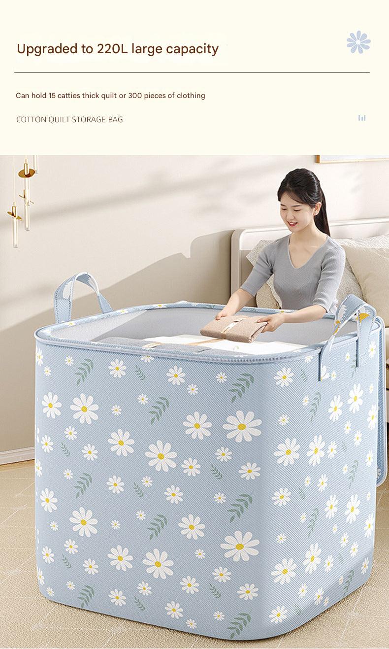 Cube-style storage bag for home organization