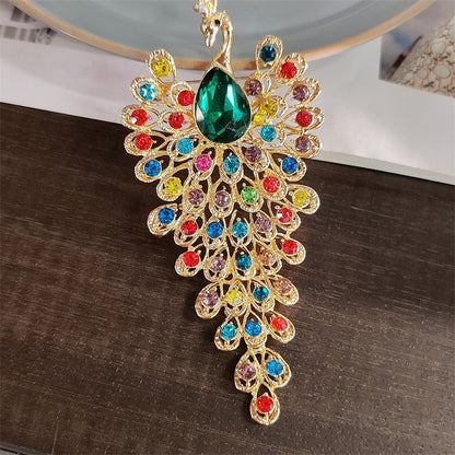 unique retro peacock fashion pin