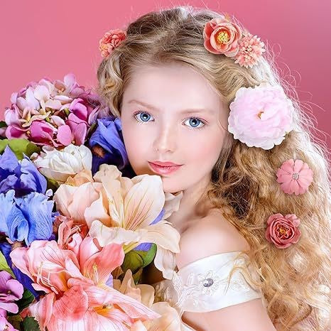 Close-up of flower hair clip design image 8