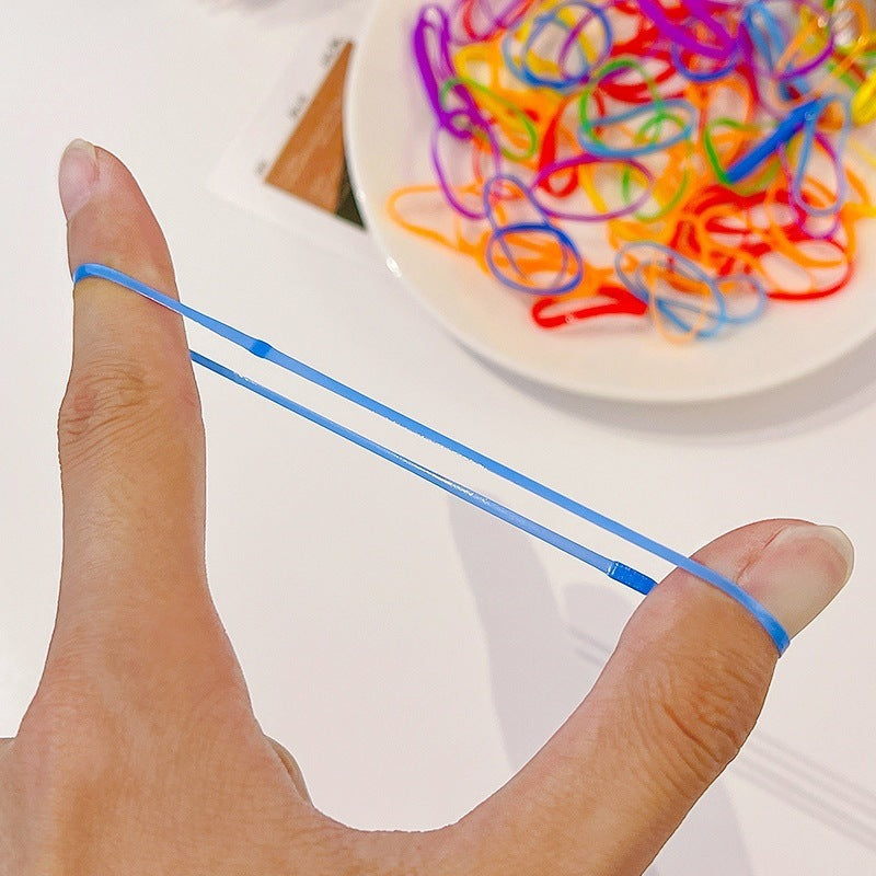 Bright hair ties for girls - image 2