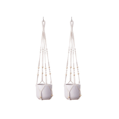 Natural material hanging baskets image 8