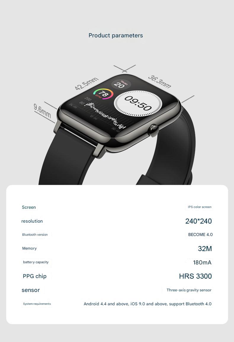 Smart Fitness Tracker Watch in use during exercise