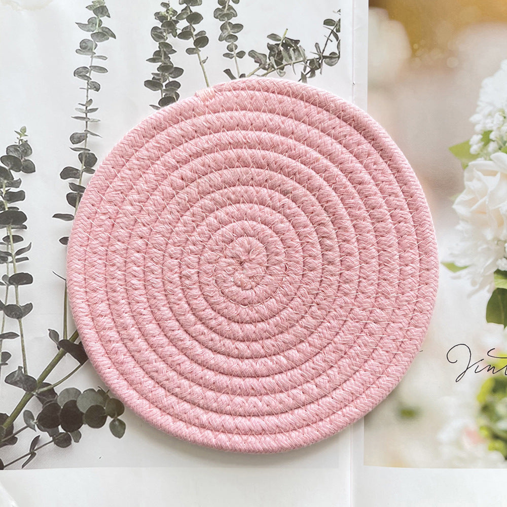 Heat resistant cotton rope placemat