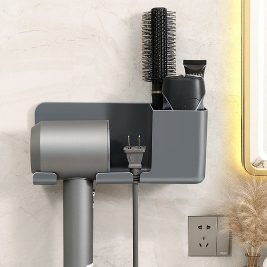 Durable plastic hair dryer holder
