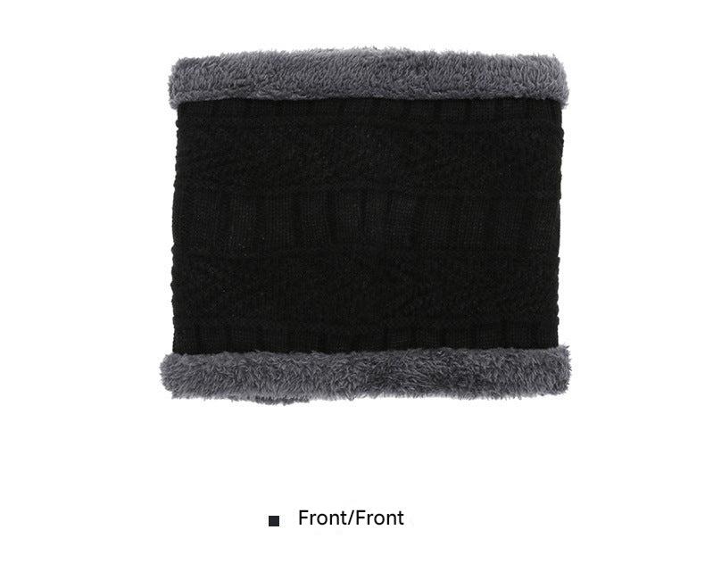Gray winter hat set for men