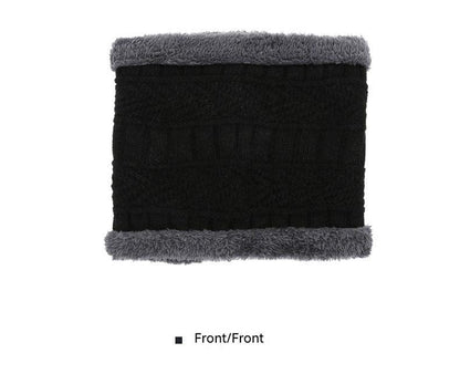 Gray winter hat set for men