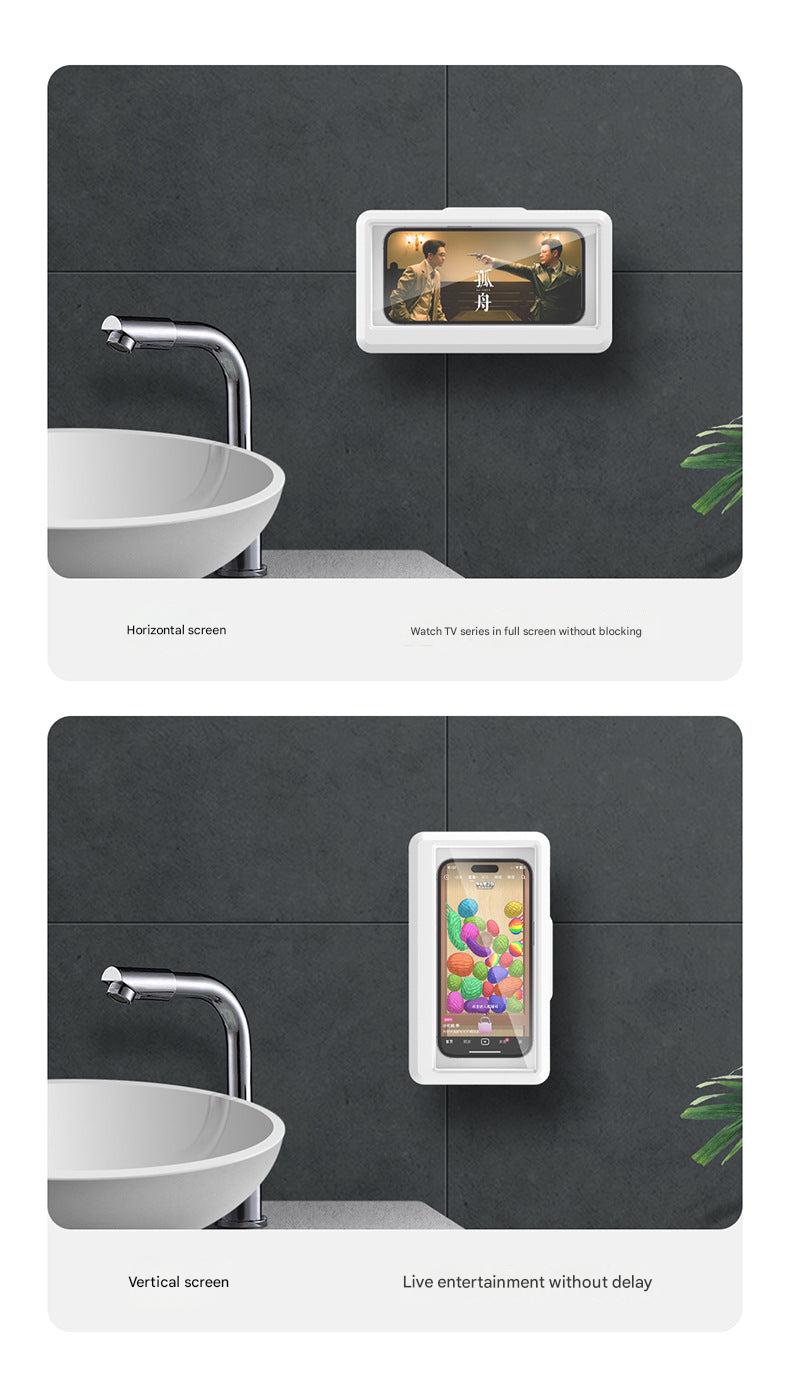 bathroom phone mount with strong adhesive
