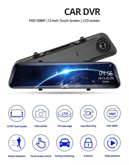 rear view mirror dash cam installation setup