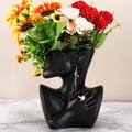 Black Vase Style with Hands (Flowers Not Included) (Pack of 1)