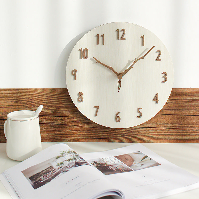 Lightweight wall clock easy to install