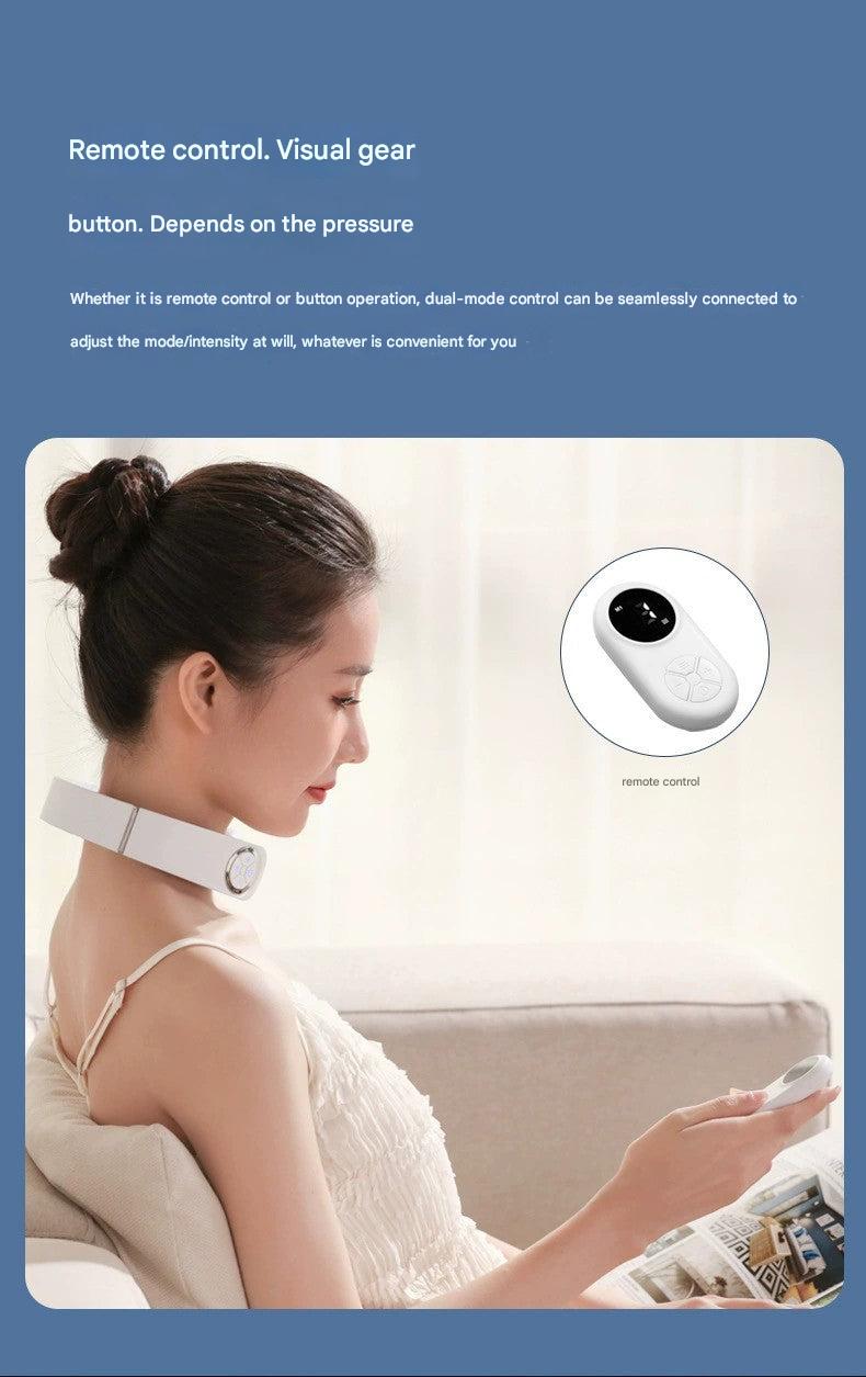 Neck massager lifestyle use