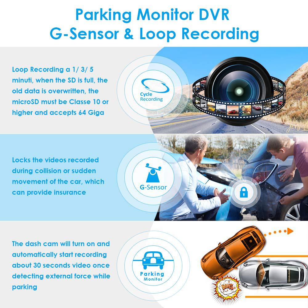 rear view mirror dash cam installation setup