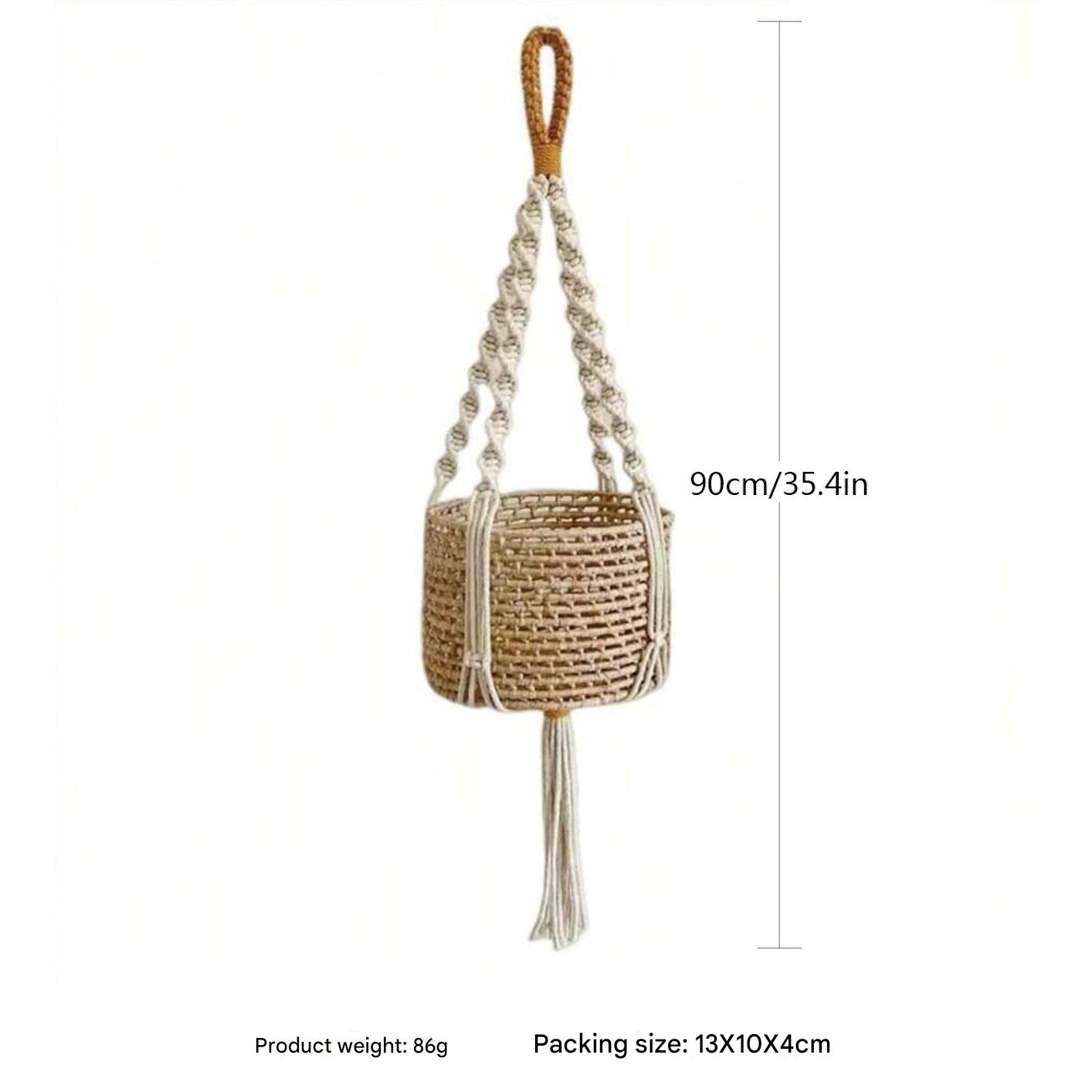 Indoor plant decor basket image 3