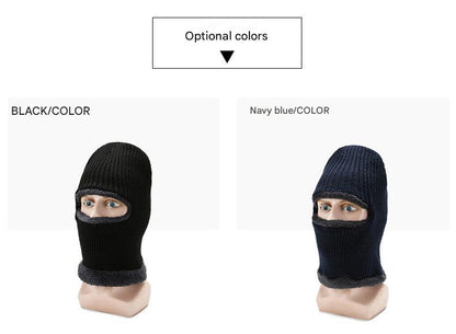 Men's winter fleece knit cap cycling