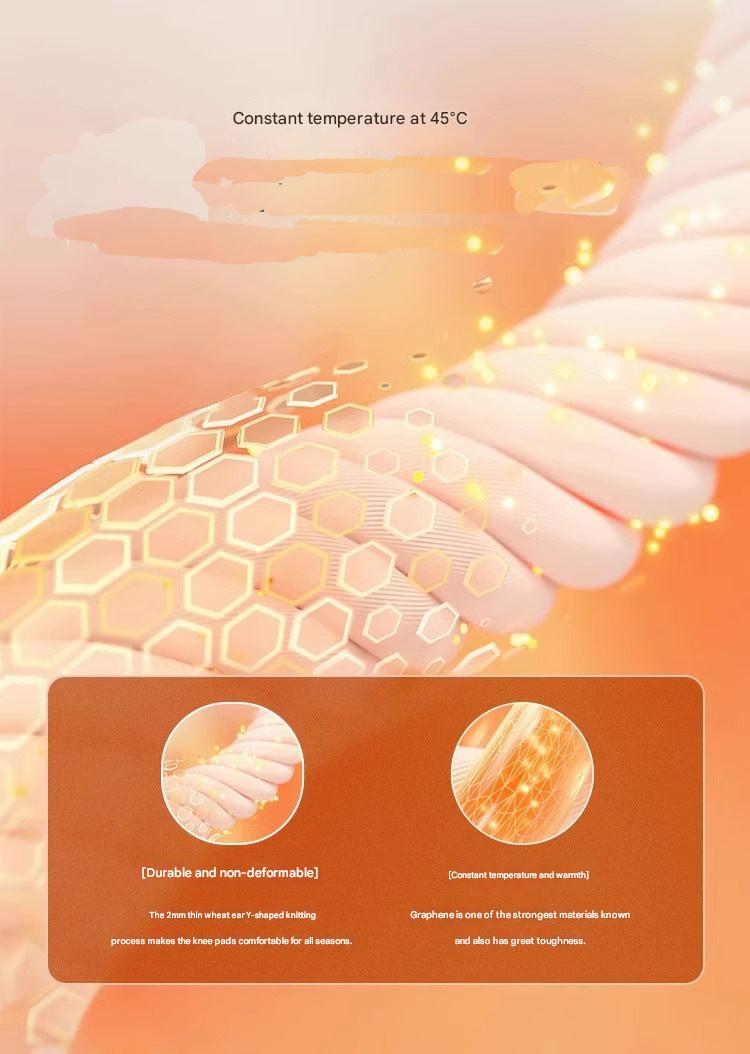 Graphene heating knee brace side view