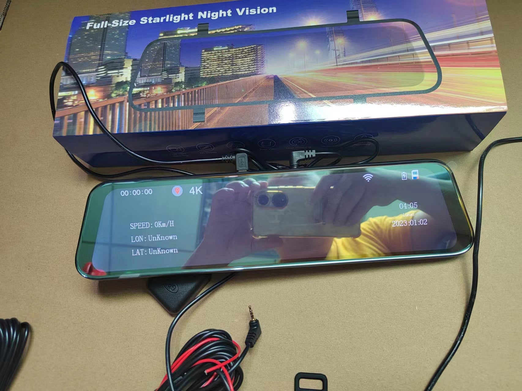 rear view mirror dash cam installation setup